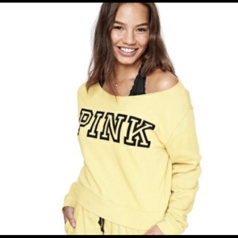 Yellow Victoria Secret PINK sweater